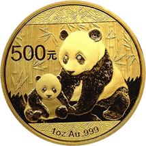 1 Unze Gold China Panda 2012