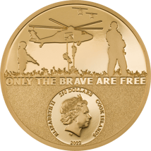 1 Unze Gold Cook Islands Real Heroes Special Forces 2022 HR (Auflage: 199 | Ultra High Relief)