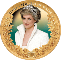 1 Unze Gold Diana Prinzessin von Wales 2022 PP (Auflage: 150 | Polierte Platte | coloriert)