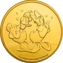 1 Unze Gold Donald und Daisy 2021 (Auflage: 100)