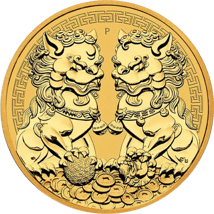 1 Unze Gold Double Pixiu 2021 (Auflage: 5.000)