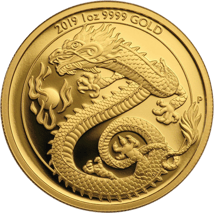 1 Unze Gold Drache 2019 PP (Auflage: 188 | Perth Mint | Chinesische Fabelwesen)