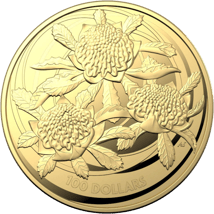 1 Unze Gold Wildflowers of Australia Waratah 2022 (Auflage: 5.000)