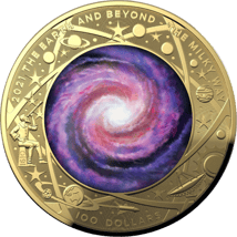1 Unze Gold Earth an Beyond Die Milchstraße 2021 PP (Auflage: 750 | PP)