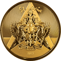1 Unze Gold EC8 St. Lucia 2023 Coat of Arms (Auflage: 2.500 | Blisterkarte)