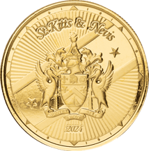 1 Unze Gold EC8 St. Kitts & Nevis Coat of Arms 2024 (Auflage: 2.500)