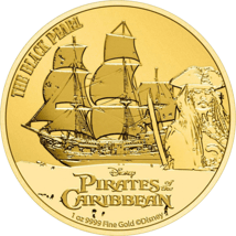 1 Unze Gold Fluch der Karibik Black Pearl 2021 (Auflage: 250)
