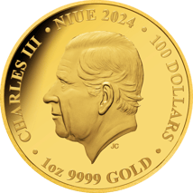 1 Unze Gold Zwergpinguin Australien bei Nacht 2024 PP (Auflage: 150 | Polierte Platte | Platiniert)
