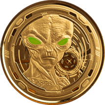 1 Unze Gold Ghana Alien 2022 (Auflage: 100)