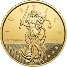 1 Unze Gold Lady Justice 2024 (Auflage: 2.000)