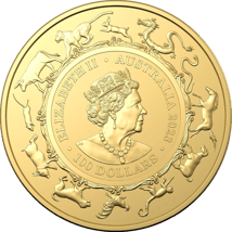 1 Unze Gold Lunar Serie RAM Hase 2023 (Auflage: 5.000 | Royal Australia Mint)
