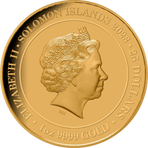 1 Unze Gold Jahr des Hasen 2023 Solomon Islands PP (Auflage: 150 | Platiniert | Polierte Platte)