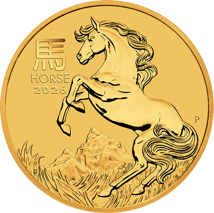 1 Unze Gold Lunar III Pferd 2026 (Auflage: 30.000)
