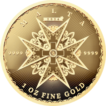 1 Unze Gold Malta 100 Euro Malteserkreuz 2024