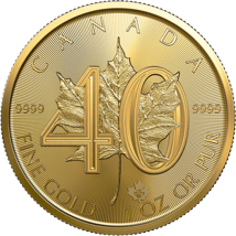 1 Unze Gold Maple Leaf 2019 (40. Jubiläum | Auflage: 15.000)