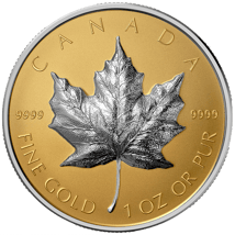 1 Unze Gold Maple Leaf 2023 (Auflage: 550 | Reverse Proof | platiniert | Ultra High Relief)