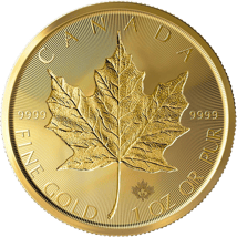 1 Unze Gold Maple Leaf Double Incuse 2019 (Auflage: 10.000 | doppelt vertiefte Prägung)