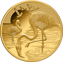 1 Unze Gold Flamingo 2025 (Auflage: 50 | Polierte Platte)