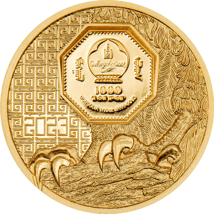 1/10 Unze Gold Mongolischer Falke 2023 PP (Auflage: 999 | High Relief | Polierte Platte)