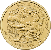 1 Unze Gold Mythen und Legenden Beowulf & Grendel 2024