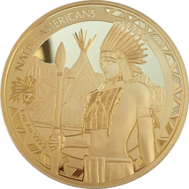 1 Unze Gold Native Americans Warbonnet 2023 (Auflage: 250)