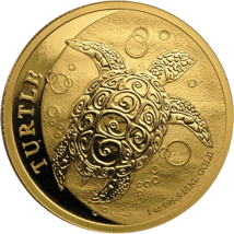 1 Unze Gold Niue Schildkröte 2016