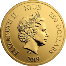 1 Unze Gold Niue Schildkröte 2019