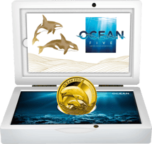 1 Unze Gold Ocean Five Orca 2024 PP (Auflage: 100 | Polierte Platte)