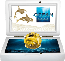 1 Unze Gold Ocean Five Orca 2024 PP (Auflage: 100 | Polierte Platte | Zertifikat Nr. 99)