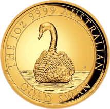 1 Unze Gold Perth Mint Schwan 2023 (High Relief | Auflage: 188 | Polierte Platte)