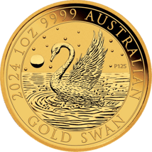 1 Unze Gold Perth Mint Schwan 2024 (Auflage: 5.000 Stück)