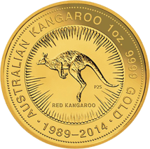 1 Unze Gold Red Känguru 2014 (25 Jahre Jubiläum)