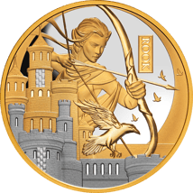 1 Unze Gold Schachfiguren Turm 2026 (Auflage 99 | Polierte Platte | Platiniert)