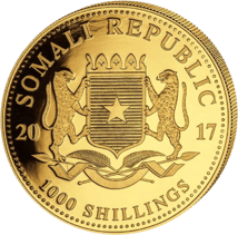 1 Unze Gold Somalia Elefant 2017