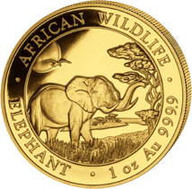1 Unze Gold Somalia Elefant 2019