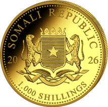 1 Unze Gold Somalia Elefant 2026