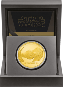 1 Unze Gold Star Wars Tie Advanced X1 2020 PP (Auflage: 50 | Polierte Platte)