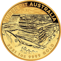 1 Unze Gold Super Pit 2021 (Auflage: 5.000)