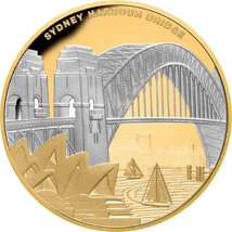 1 Unze Gold Sydney Harbour Bridge 2022 PP (Polierte Platte | Auflage: 90)