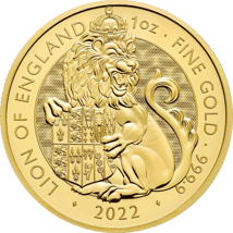 1 Unze Gold The Royal Tudor Beasts Lion of England 2022