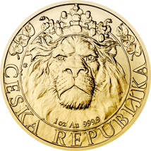 1 Unze Gold Tschechischer Löwe 2022 (Auflage: 2.000)
