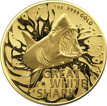 1 Unze Gold Weißer Hai 2021 (Auflage: 250)