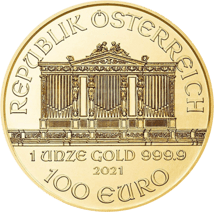 1 Unze Gold Wiener Philharmoniker 2021