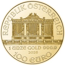 1 Unze Gold Wiener Philharmoniker 2026