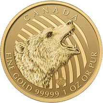 1 Unze Gold Wildlife Grizzlybär 2016 (99999 | im Blister)