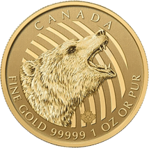 1 Unze Gold Wildlife Grizzlybär 2016 (99999 | im Blister)