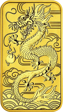 1 Unze Goldbarren Drache 2018 (Auflage: 25.000 | Perth Mint)