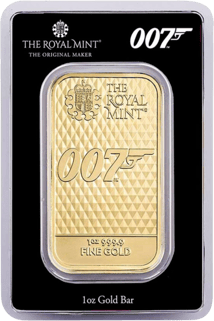1 Unze Goldbarren James Bond Diamonds are forever (Auflage: 5.000)