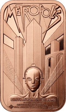 1 Unze Kupferbarren Metropolis