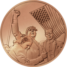 1 Unze Kupfermünze Attentat auf Donald Trump